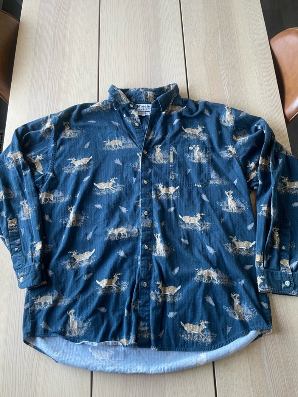 Vintage Columbia men’s button up long sleeve xl Columbia River Lodge Series Xl